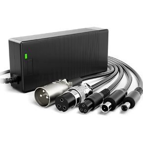 stio Universal Battery Charger for Razor, 29.4V 2A Power Supply 3Prong DC5.5-2.5/2.1 XLR Connector for Wheelchairs, Dirt Quad, Sports Mod 24V Lithium Battery Power Adapter