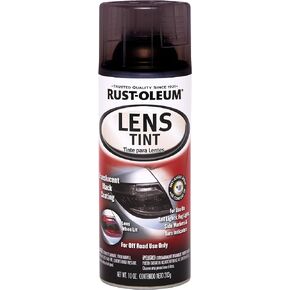 Rust-Oleum 253256 Specialty Lens Tint Spray Paint, 10 Oz Aerosol, 8-10 Sq-Ft/Can, Translucent, 10 Ounce (Pack of 1), Black