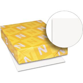 ورق Neenah 80211 Exact Vellum Bristol Cover Stock، 67 رطل، 94 ساطع، 8 1/2 × 11، أبيض، 250 ورقة