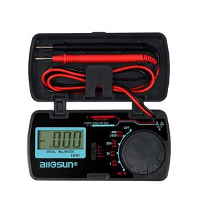 ALLOSUN-EM3081 Digital Multimeter/DMM/Multi Tester Amp/Ohm/Volt Meter/Diode and Continuity Test Pocket Size