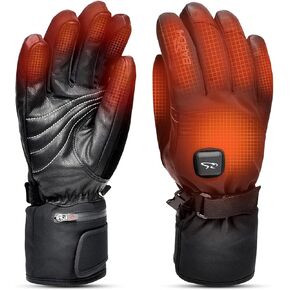 Heated Gloves for Men Women, Winter Hand Warmers 7.4V Rechargeable Powered Battery Electric Touchscreen Water Resistant Heating Gloves for Golf Cycling Motorcycle Skiing Snowboarding Hiking Hunting