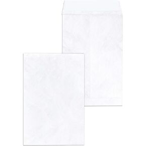 Tyvek® 6" x 9" Envelope, Tear Resistant Envelopes Tyvek® Construction & Easy Self Seal Closure – Bright White - Economy Pack - 6" x 9" Tyvek Envelopes - 5 Envelopes Per Pack
