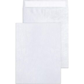 مظروف Tyvek® مقاس 6 × 9 بوصة، مغلفات مقاومة للتمزق، بناء Tyvek® وإغلاق ذاتي سهل - أبيض ساطع - حزمة اقتصادية - مغلفات Tyvek مقاس 6 × 9 بوصة - 5 مظاريف لكل عبوة
