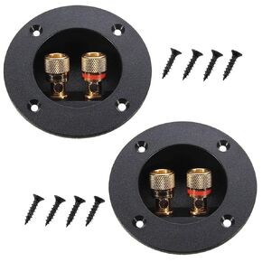 Loudspeaker Junction Box 4 inch Round 2-Way Speaker Wiring Cup for car/DIY Home Stereo Kits(2pieces