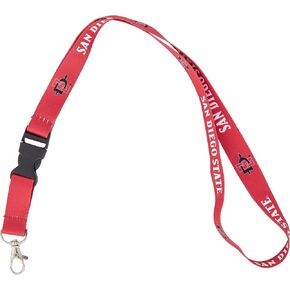 Desert Cactus San Diego State University Lanyard SDSU Aztecs Car Keys ID Badge Holder Keychain Detachable Breakaway Snap Buckle (Red)
