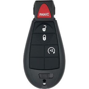 4 Buttons Key Fob Case Shell Fit for 2013-2018 Ram Truck 1500 2500 3500 GQ4-53T 56046955 Replacement Car Key Housing Outer Cover (1)