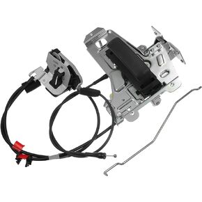 Motoforti Power Door Lock Motor, Right Sliding Door Latch Assembly, for Ford E-150 2002-2014, Metal, with Cable, 6C2Z-15264A00-BA, Silver Tone