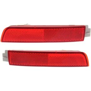 For Nissan Juke 2011-2017/Murano 2009-2014/Quest 2011-2017/Sentra 2013-2018 Rear Reflector Pair Driver and Passenger Side DOT Certified NI1184100 + NI1185100 | 26565-5C000 + 26560-5C000