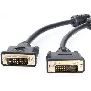Postta DVI-D Dual Link Cable with Ferrites Gold Plated Male to Male-15 Feet