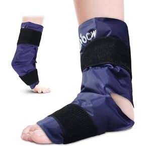RAINBOW Ankle Ice Pack Wrap for Swelling, Gel Ice Packs for Foot Injuries Reusable, Hot Cold Therapy Ankle Ice Pack for Plantar Fasciitis Relief, Achilles Tendonitis, Sprains, Foot & Heel