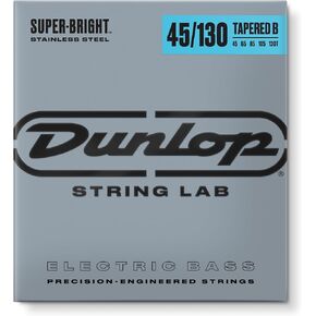 JIM DUNLOP Super Bright Stainless Steel Tapered Bass Strings 45-130 | 5-String