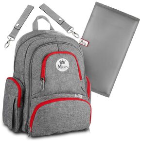 Baby Diaper Bag Backpack with YKK Zippers for Girls and Boys, Large Waterproof Diaper Backpack Organizer with Stroller Straps,Baby Wipes Pocket and Infant Changing Pad, Perfect for Baby Showers