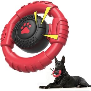 Tough Dog Toys for Aggressive Chewers Large Breed, Indestructible Dog Chew Toys for Medium Large Dogs, Squeaky Dog Toys to Keep Them Busy