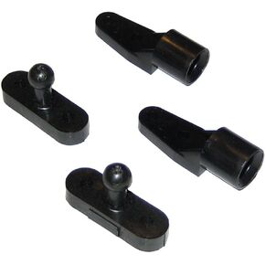Perko Door Catches - Black Nylon - Pair