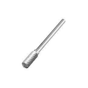 uxcell Tungsten Carbide Rotary Files 1/8" Shank, Single Cut Cylindrical Radius End Rotary Burrs Tool 5mm Dia, for Die Grinder Drill Bit Hard Metal Carving Polishing Model Engineering