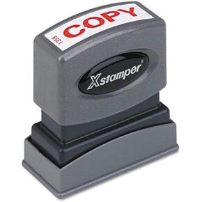 Xstamper One-Color Title Message Stamp, Copy, Pre-Inked/Re-Inkable, Red (1359)