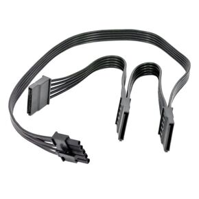 5 Pin to 3X 15 Pin SATA Hard Drive HDD Power Adapter Cable Only for Cooler Master Modular Power Supply 20-in(50cm)