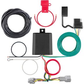 CURT 56423 Vehicle-Side Custom 4-Pin Trailer Wiring Harness, Fits Select Nissan Frontier, Quest, Mercury Villager,Black