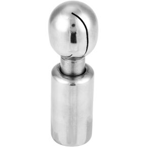 Rotary Spray Ball, 3/8 Inch Stainless Steel Rotating Spray Cleaning Ball, 360° Rotary CIP Spray Ball for Cleaning of Small and Medium Sized Tanks