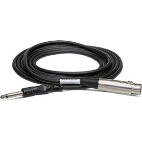 Hosa PXF-120 Unbalanced Interconnect, XLR3F to 1/4 in TS, 20 ft