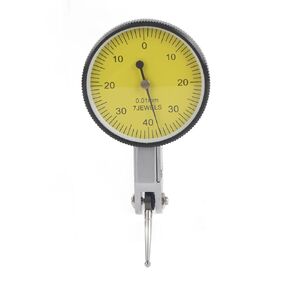 Dial Indicator, Metric Dial Indicator Precision 0.01mm, Dial Indicator Gauge with .005 in. Resolution and 0-0.03 in Measuring Range, Portable Dial Indicator with Case