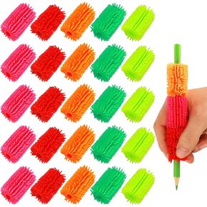 Reusable Squishy Pencil Grips for Kids Handwriting,25pcs Soft Pencil Cushion Grip,Sufficient Quantity,Universal Colorful Pencil Grippers for Kids Students Preschoolers Children's Grip Device