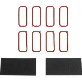 Intake Manifold Lower Seal O-Ring With Throttle Body Gasket Set Compatible With LS1 LS6 Fast LSX Corvette Camaro CTS Avanti II GTO LM7 LR4 LQ4 L59 LQ9 LM4 L33 Gen III FBody C5 G8 5.7L, Replace#MS92438