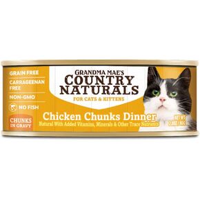 Country Naturals Grandma Mae's Chicken Chunks Dinner Case of 24-2.8 Oz Cans (856235007303)