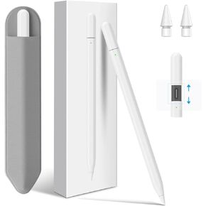 Stylus Pen for iPad, Apple Pencil for iPad 10th Gen, with Fast Charge, Tilt Sensitivity and Palm Rejection, iPad Pen Compatible with iPad Air 3/4/5, iPad Mini 5/6, iPad 6/7/8/9/10, iPad Pro12.9&11"