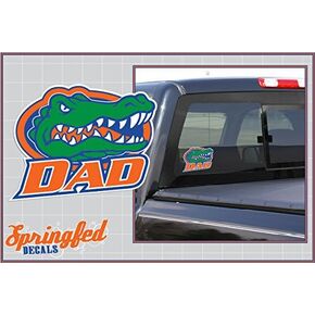 KABUM Florida Gators Gator Head w/Orange Slanted DAD Vinyl Decal Car Truck Sticker UF Gator Dad in Kuwait