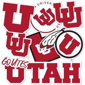 University of Utah Sticker UT Utes Stickers Vinyl Decals Laptop Water Bottle Car Scrapbook T2 (Type 2-2)