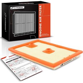 A-Premium Engine Air Filter Compatible with Audi A3 Sportback e-tron 2016-2018 & Volkswagen Jetta 2013-2018, L4 1.4L, Flexible Panel, Replace# 04E129620