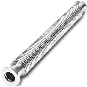 KF-25 Vacuum Corrugated Bellows Pipe Tube Stainless steel Bellows Hose Fit for ISO-KF Flange Size NW-25 (500mm/19.68 inch)