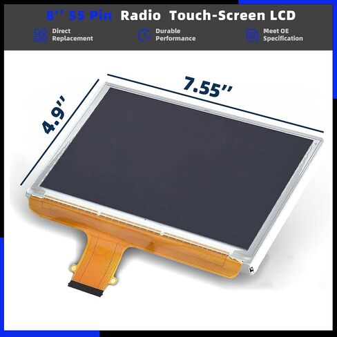 DJ080PA-01A 8 بوصة 55 دبوس شاشة LCD تعمل باللمس وراديو ملاحة متوافق مع شيفروليه سيلفرادو سوبربان تاهو وجي إم سي يوكون سييرا 2015-2018 استبدال محول الأرقام in Saudi Arabia
