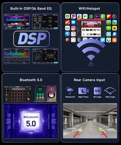 ستيريو سيارة أندرويد 8-Core 4G+64G لسيارة Mercedes Benz C-Class 2007-2010 مع Apple CarPlay Android Auto، Podofo 9 بوصة تعمل باللمس وراديو بلوتوث مع GPS WiFi HiFi DSP كاميرا احتياطية للصوت in Kuwait