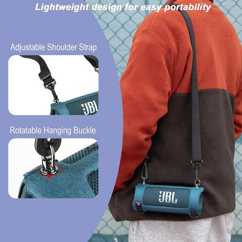 TXEsign Hard Travel Carrying Cover Case Compitable with Flip 6 Bluetooth Speaker, EVA Case Hard Speaker Cover Flip 6 Speaker Shell Case Replacement Cover with Shoulder Strap (Black) in Saudi Arabia