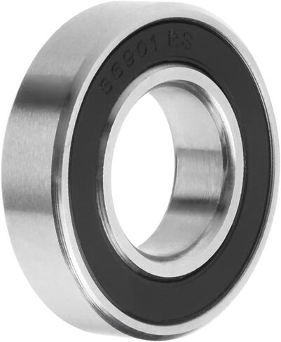 Bettomshin 1Pcs S6901-2RS Deep Groove Ball Bearing, 12x24x6mm Double Sealed 440C Stainless Steel P0, Deep Groove Rolling Bearings in Saudi Arabia