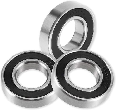 Bettomshin 1Pcs S6901-2RS Deep Groove Ball Bearing, 12x24x6mm Double Sealed 440C Stainless Steel P0, Deep Groove Rolling Bearings in Saudi Arabia
