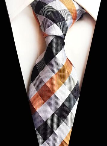 Men's Striped Ties Polka Dots Formal Designer Wedding Groomsmen Neckties 3 inch in Saudi Arabia