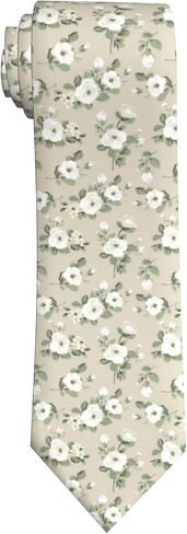 Men's Floral Tie Skinny Necktie for Weddings, Groomsmen, Dances in Saudi Arabia