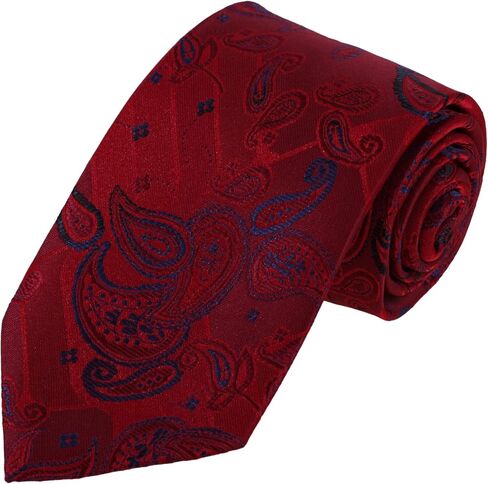 Dan Smith Red Tie For Wedding Tie Pocket Squares Feel Silk Pink Yellow Orange in Saudi Arabia