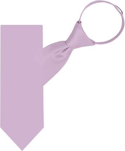 Men's Pre-Tied Solid Color Zipper Neck Tie in Kuwait