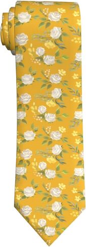 Men's Floral Tie Skinny Necktie for Weddings, Groomsmen, Dances in Saudi Arabia