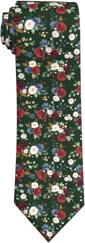 Men's Floral Tie Skinny Necktie for Weddings, Groomsmen, Dances in Saudi Arabia