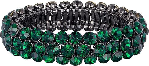 Flyonce Bridal Bracelet for Wedding, Sparkly Crystal Rhinestone Stretch Bracelets for Women Girls in Saudi Arabia