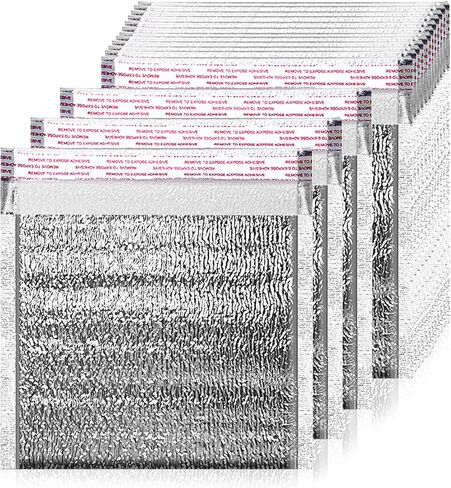 أكياس عازلة، 15 قطعة من أكياس الطعام الحرارية للاستعمال مرة واحدة، بطانات صندوقية حرارية، بطانات صندوقية معدنية، بطانات صندوقية معزولة ذاتيًا، مغلفات، وسائد بريدية، حقائب شحن معزولة in Kuwait