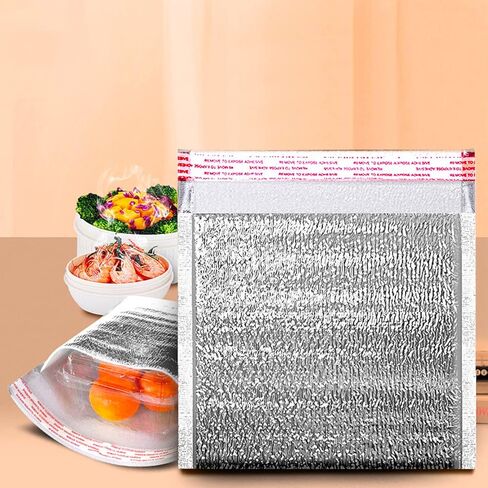 أكياس عازلة، 15 قطعة من أكياس الطعام الحرارية للاستعمال مرة واحدة، بطانات صندوقية حرارية، بطانات صندوقية معدنية، بطانات صندوقية معزولة ذاتيًا، مغلفات، وسائد بريدية، حقائب شحن معزولة in Kuwait