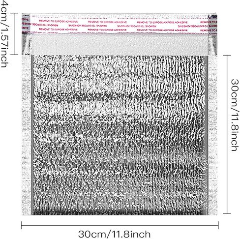 أكياس عازلة، 15 قطعة من أكياس الطعام الحرارية للاستعمال مرة واحدة، بطانات صندوقية حرارية، بطانات صندوقية معدنية، بطانات صندوقية معزولة ذاتيًا، مغلفات، وسائد بريدية، حقائب شحن معزولة in Kuwait