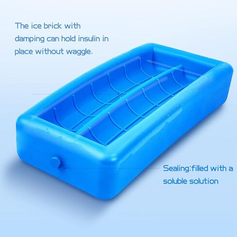 حقيبة سفر مبرد الأنسولين حقيبة حمل قلم الأنسولين لأدوية مرضى السكري مع حزمة ثلج قابلة لإعادة الاستخدام in Kuwait