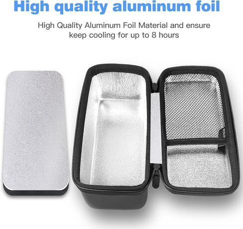 حقيبة سفر مبرد الأنسولين حقيبة حمل قلم الأنسولين لأدوية مرضى السكري مع حزمة ثلج قابلة لإعادة الاستخدام in Kuwait